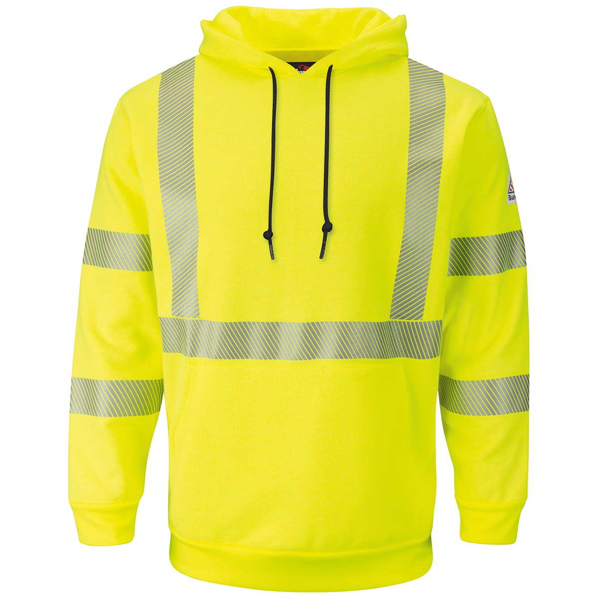 Bulwark FR Pullover Hooded Sweatshirt in Hi-Vis Yellow